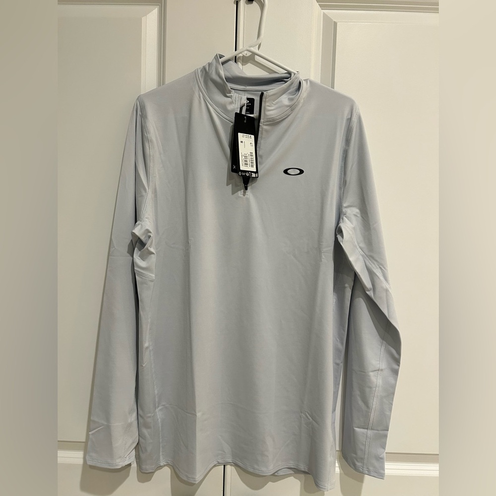 Oakley Blue Performance Quarter Zip - Polyester/Elastane